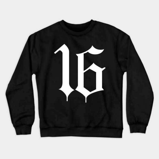 sixteen Crewneck Sweatshirt by janvimar